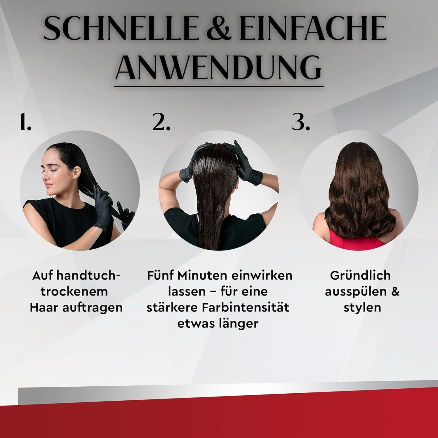 Brillance Intensiv-Color-Creme Kaschmirrot,Diamant-Glanz-Effekt & Pflege-Conditioner, 10 Wochen Farbintensität 1x 170 ml & BRILLANCE Glanz-Behandlung Haar Glossing 150 ml