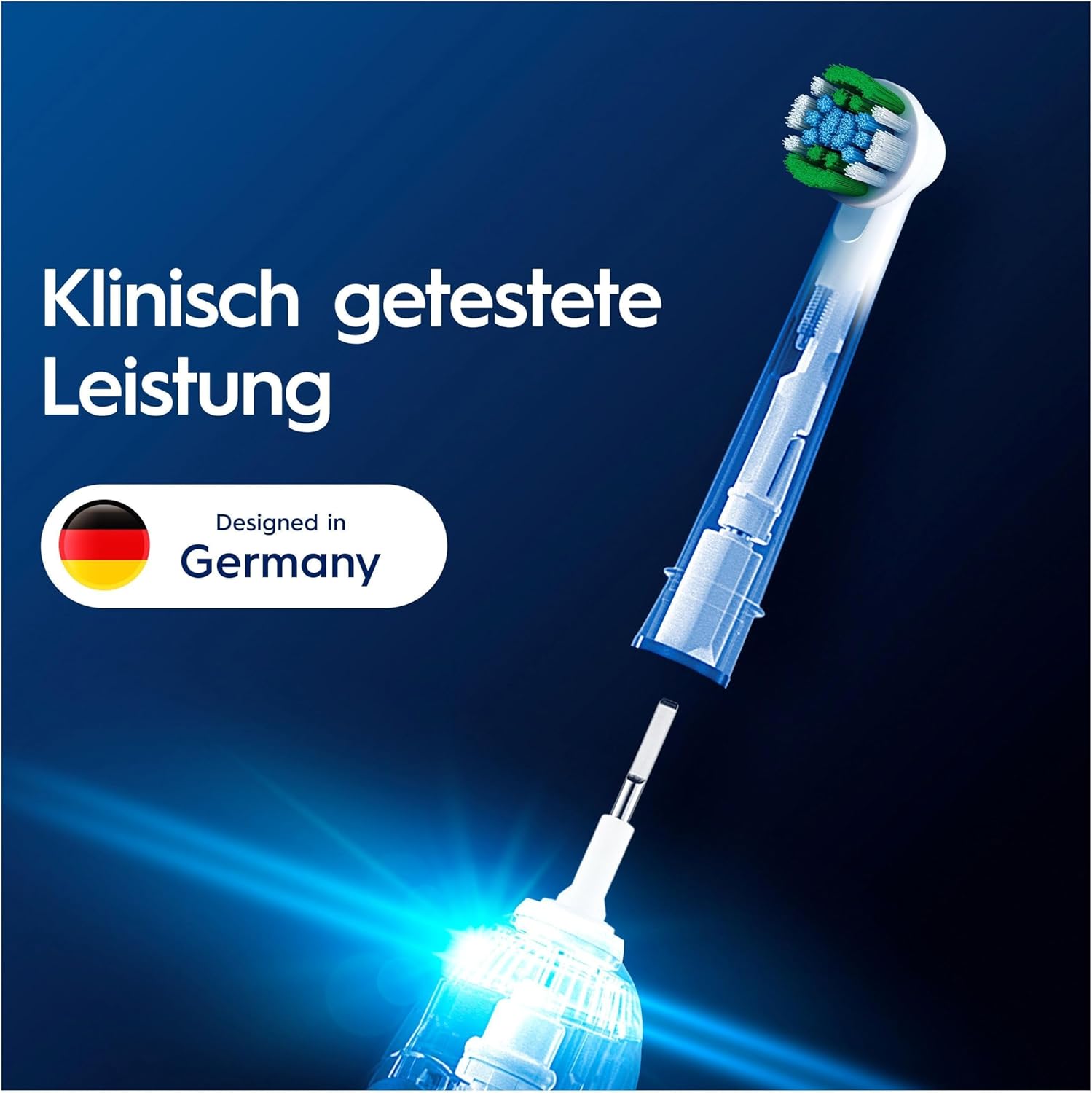 Oral-B Pro Precision Clean – ORIGINAL Aufsteckbürsten für Elektrische Zahnbürste – Zahnreinigung, Ersatzbürsten mit innovativen X-Borsten, Zahnbürstenaufsatz, Designed in Germany – Weiß, 8 Stück