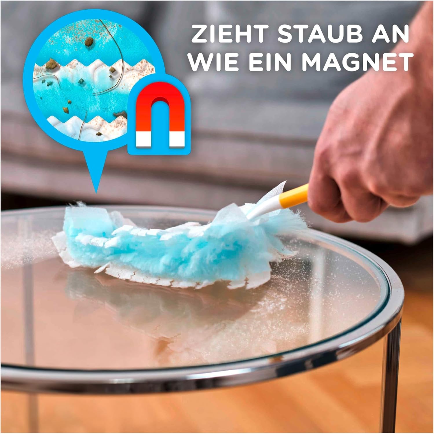 Swiffer Staubmagnet Trap & Lock Nachfüllpackung x20, Nehmen 3x Mehr Staub Und Haare Auf Als Ein Herkömmlicher Staubmagnet Und Schließen Ihn Ein
