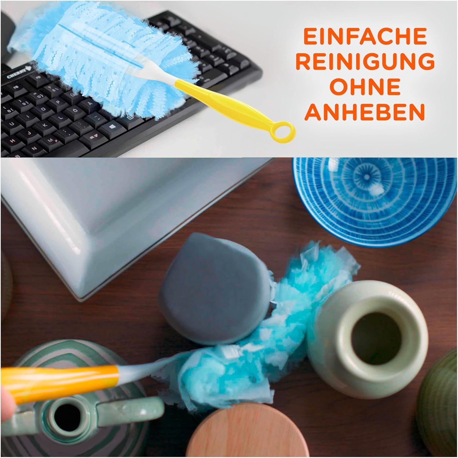 Swiffer Staubmagnet Trap & Lock Nachfüllpackung x20, Nehmen 3x Mehr Staub Und Haare Auf Als Ein Herkömmlicher Staubmagnet Und Schließen Ihn Ein